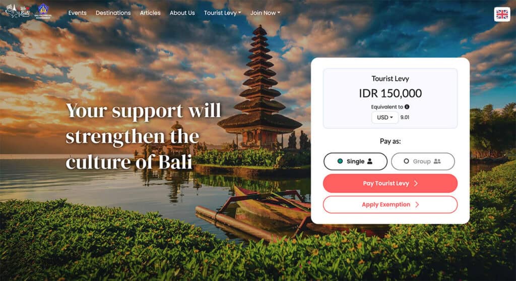 Love Bali website